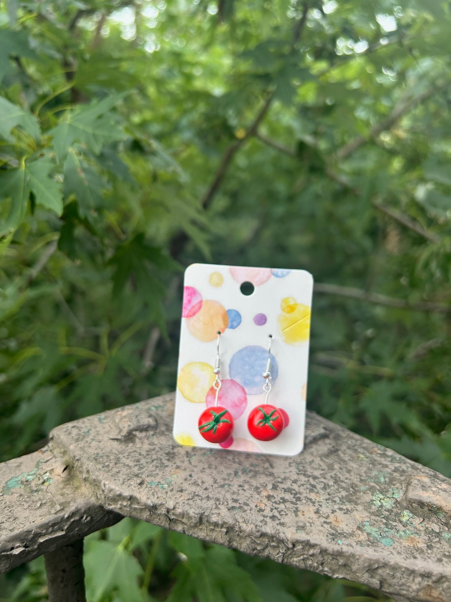Tomato Earrings