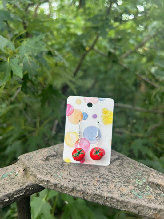 Tomato Earrings